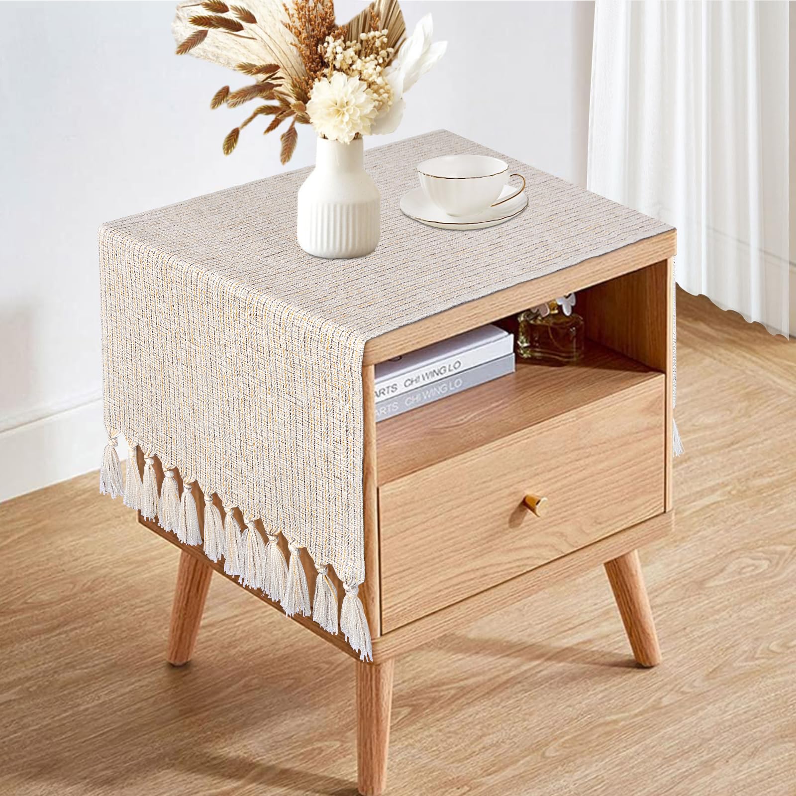 Amazon.com: yuboo Boho Dresser Runner for Bedroom 36 Inches Short