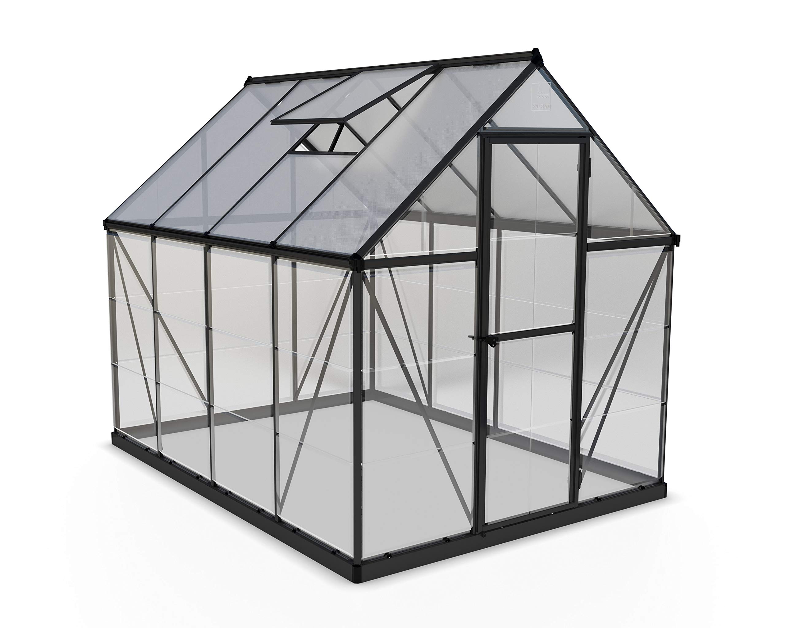 Palram - Canopia Hybrid 6' x 8' Greenhouse - Gray