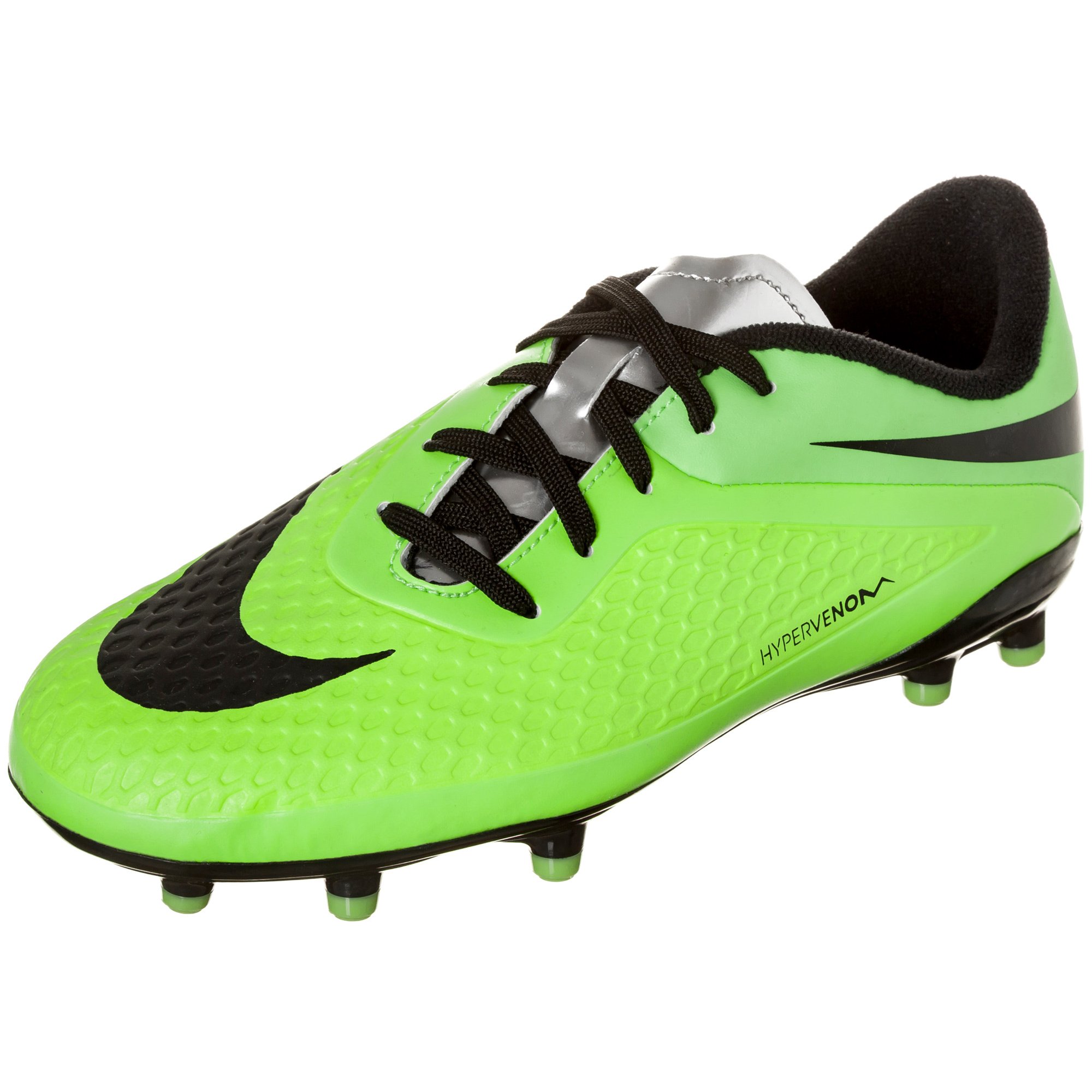 Nike JR Hypervenom Phelon FG Football Boots, EU Shoe Size:EUR 36.5, Color:Green