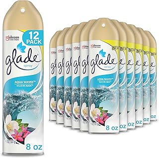 Glade Air Freshener, Room Spray, Aqua Waves, 8 Oz, 12 Count