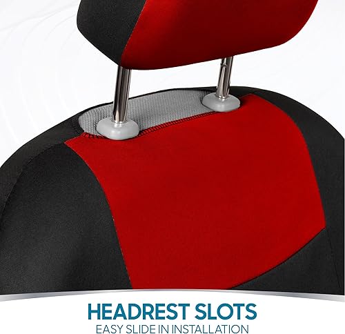 Miniatura 37 de BDK PolyPro - Juego completo de fundas de asiento de automóvil en color menta sobre negro, fundas de asiento delantero y trasero, accesorios