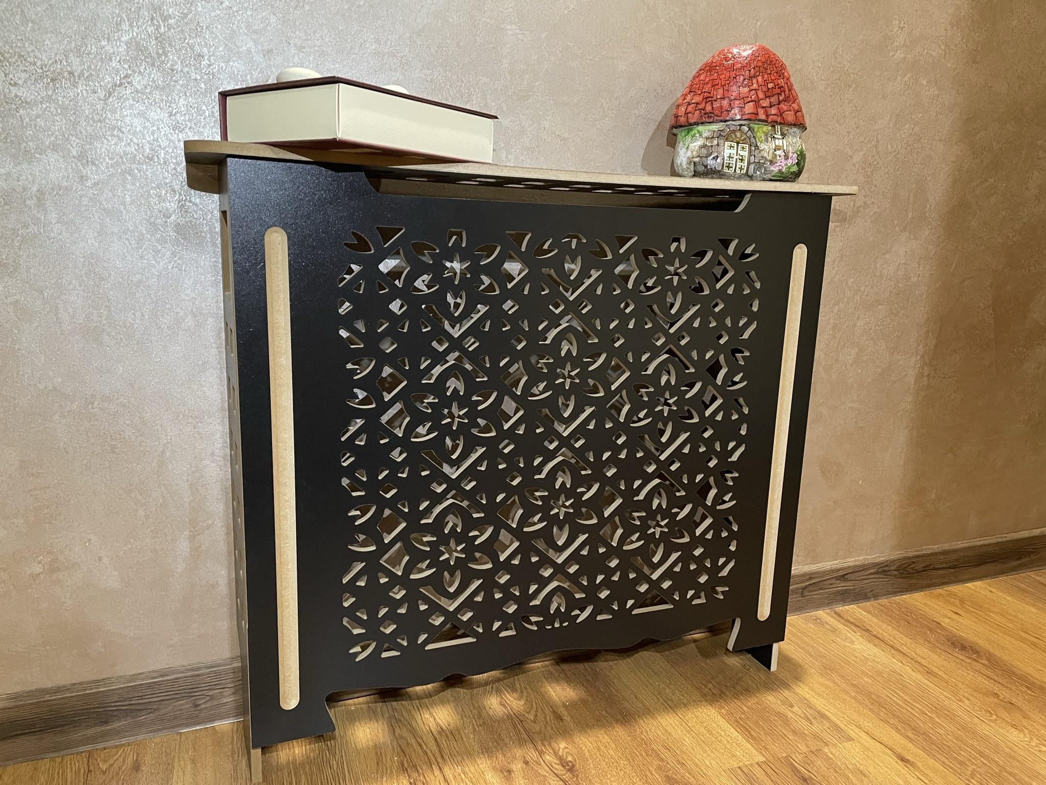 Cache-radiateur moderne de salon pour dissimuler la climatisation