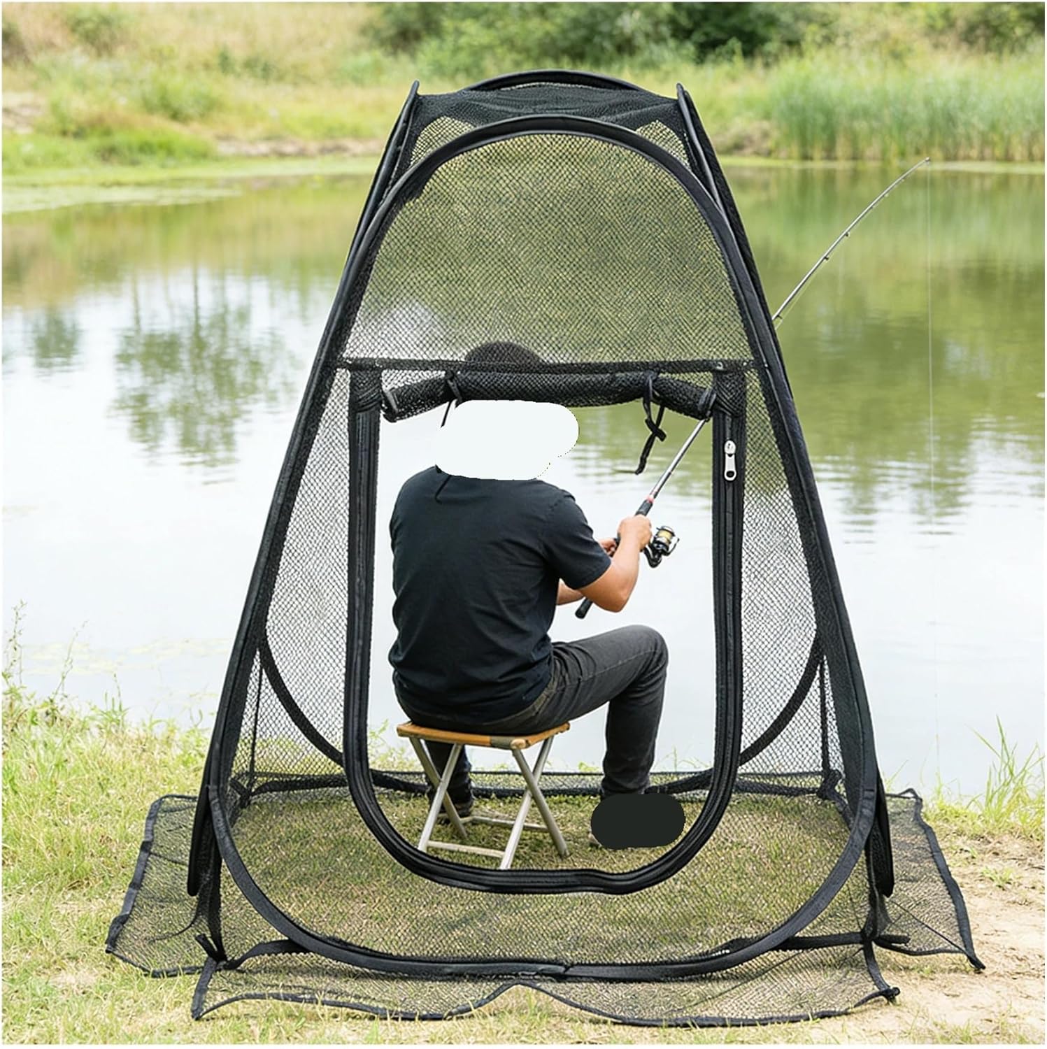 Outdoor Single Person Automatic Setup Tent with Breathable Net Function, Portable Lightweight Fishing