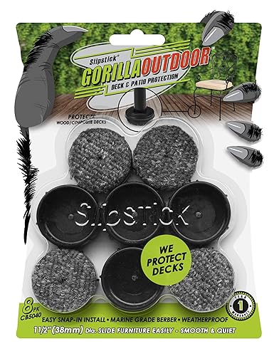 Don't Scratch Your Deck Gorilla Outdoor 1-1/2 Inch Patio Furniture