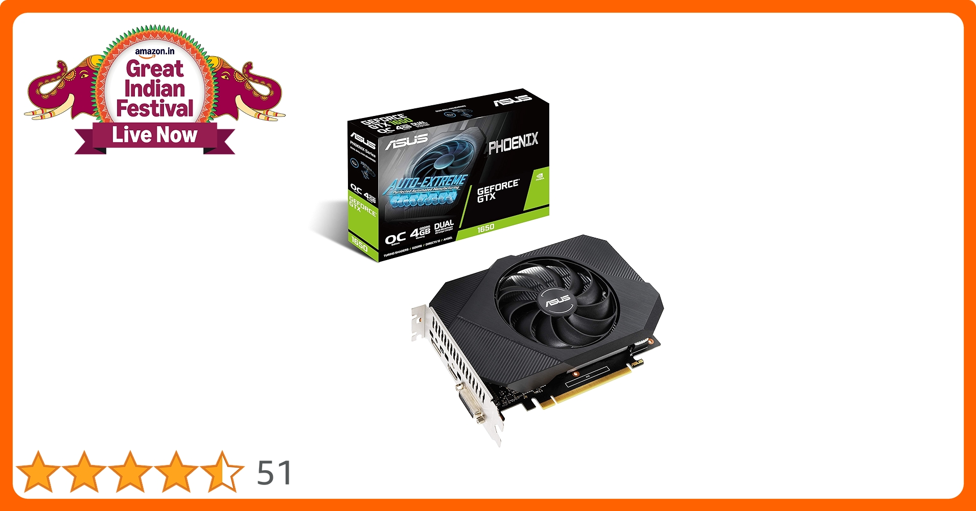 Amazon.in: Buy ASUS Phoenix Nvidia Geforce GTX 1650 Oc