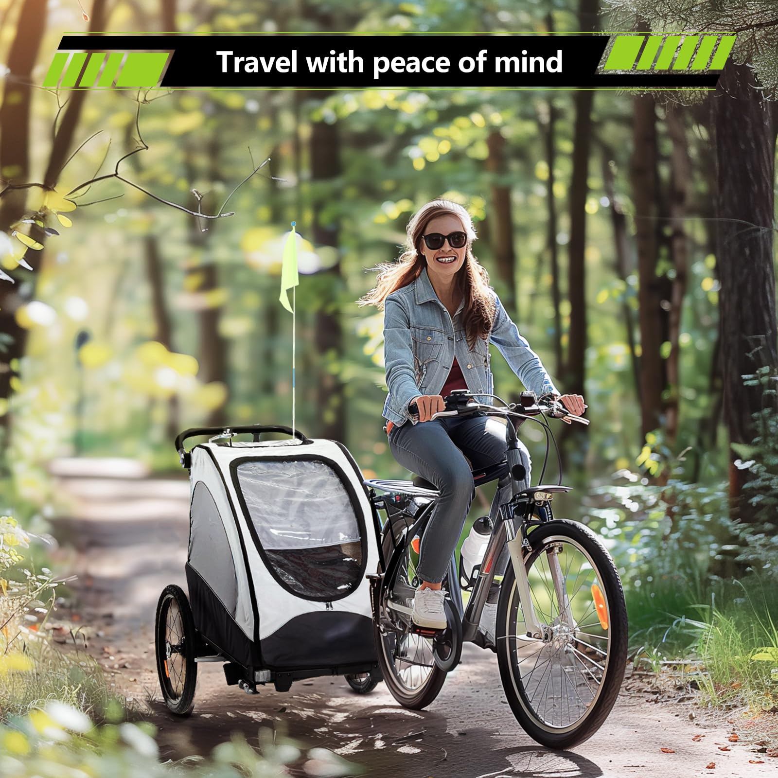 Adaptateur d'essieu traversant M12 pour 160-178 mm, longueur de tige réglable pour remorque de vélo - Adaptateur pour la plupart des attelages de remorque de vélo