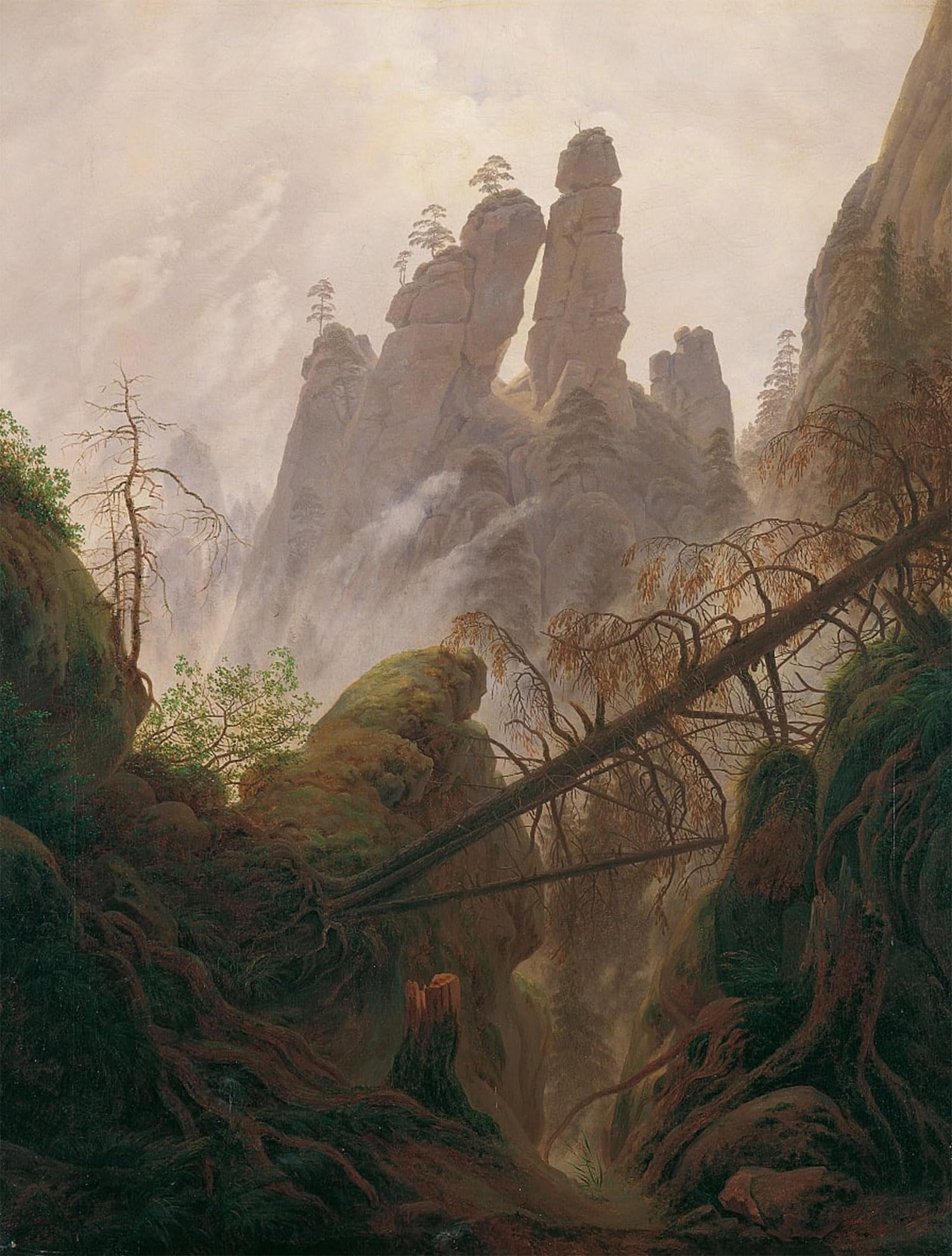 POSTERIIk Famous Animal Posters Vintage Picture The Monk by the Sea by Caspar David Friedrich Modern Wall Decor for Home Decor 60x90cm