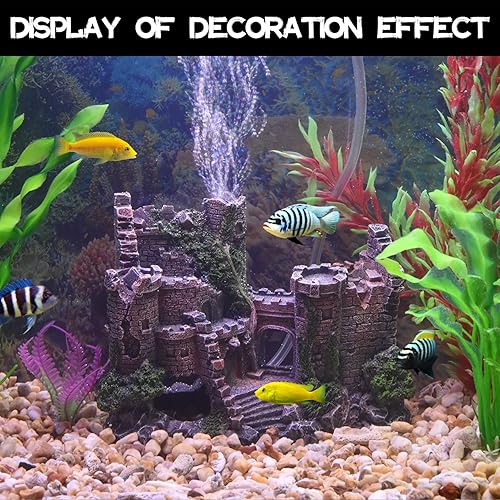 Miniatura 6 de Hobbit Fish Tank Decorations Reptile House Hidden Hole Landscaping for Aquarium and Reptiles Decorations Mini Garden Decorating Two Sizes (S)