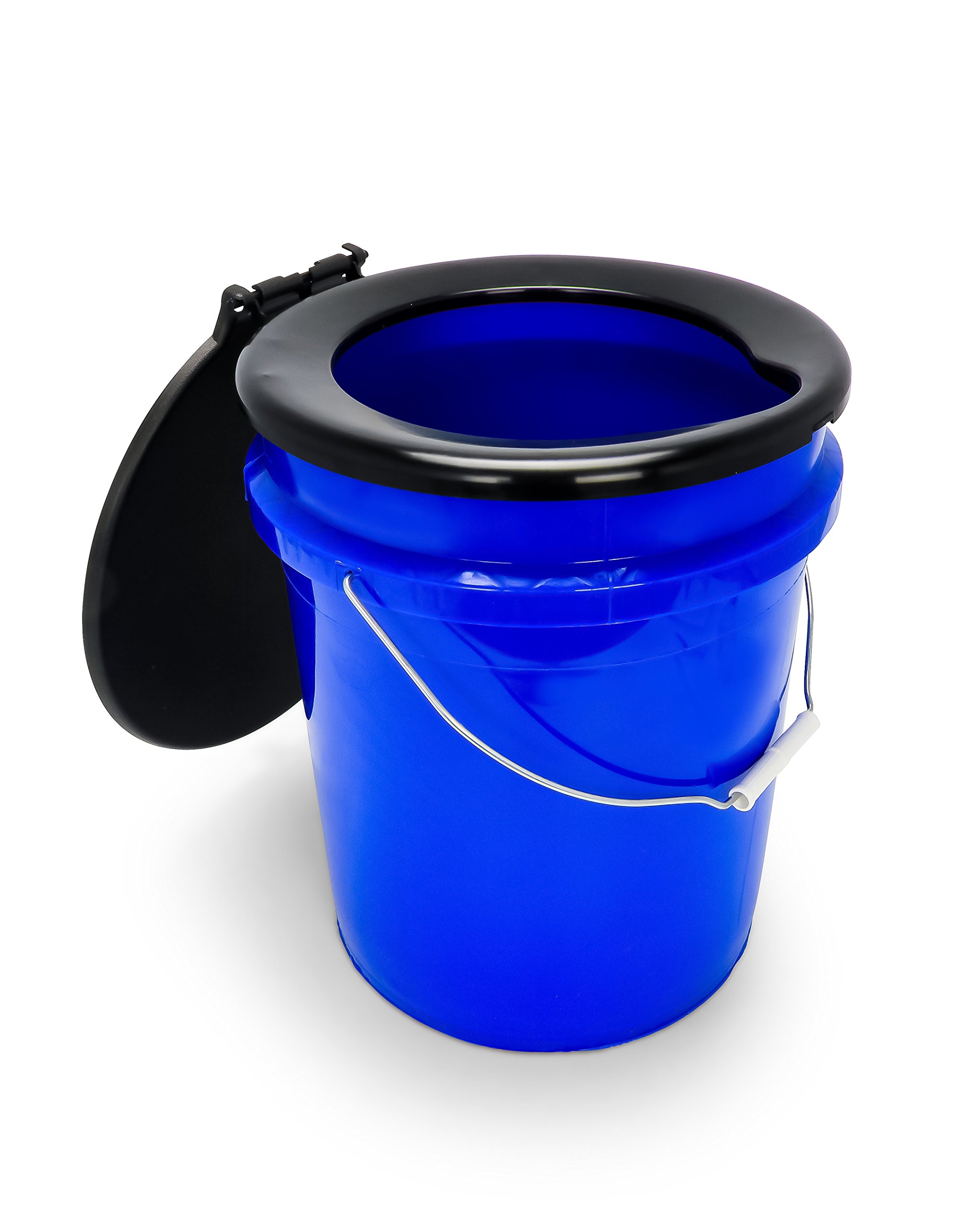 Camco 41549 Portable 5Gallon Toilet Bucket with Seat and Lid