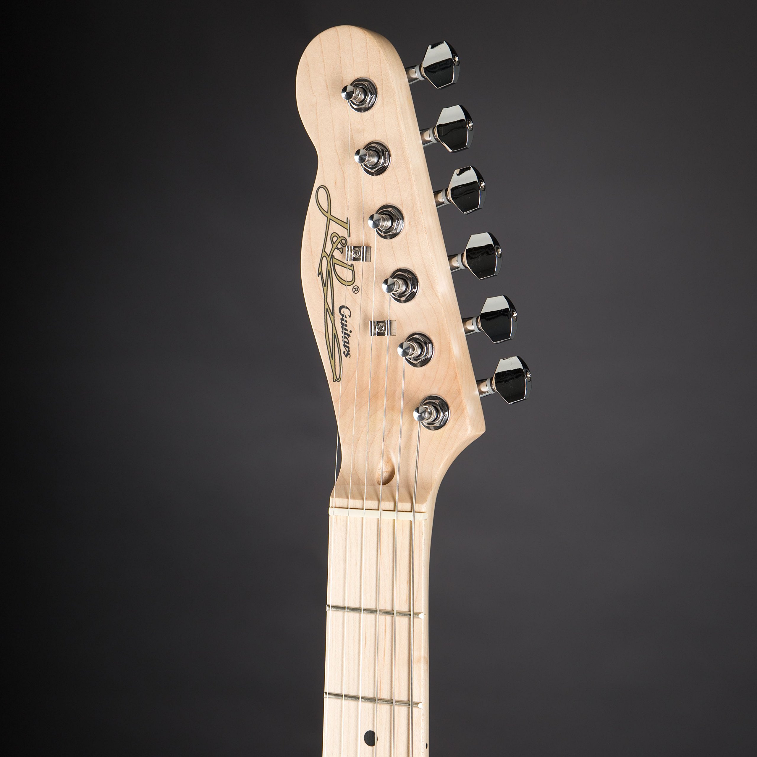 J&D TL Linkshänder E-Gitarre, Natural Finish, Erle-Korpus, Ahornhals, 22 Medium-Bünde, Ceramic Single-Coil-Tonabnehmer, Gewicht 2,5-5 kg, Ohne Koffer/Gigbag