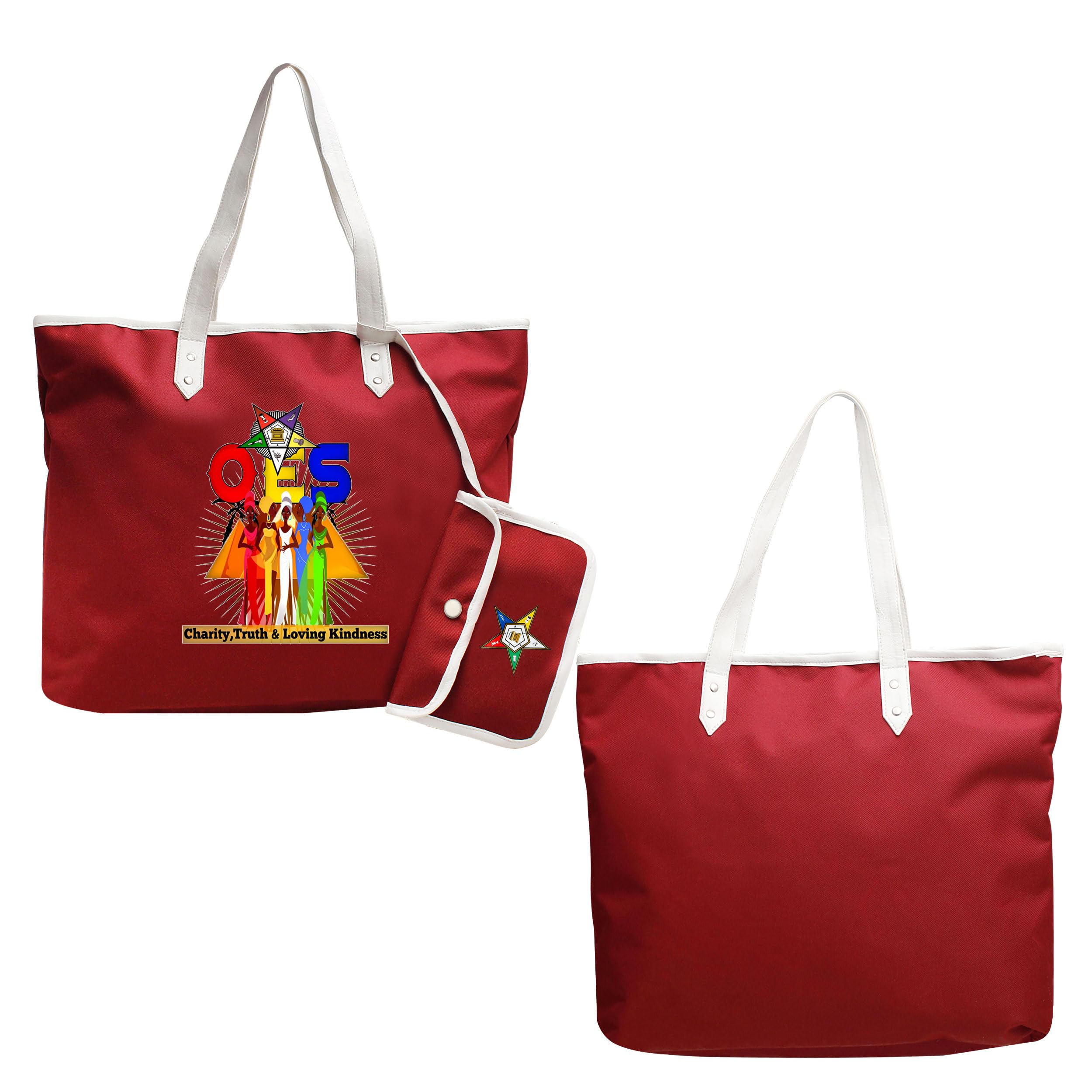 Order of the Eastern Star Tote - Charity, Truth & Kindness Design