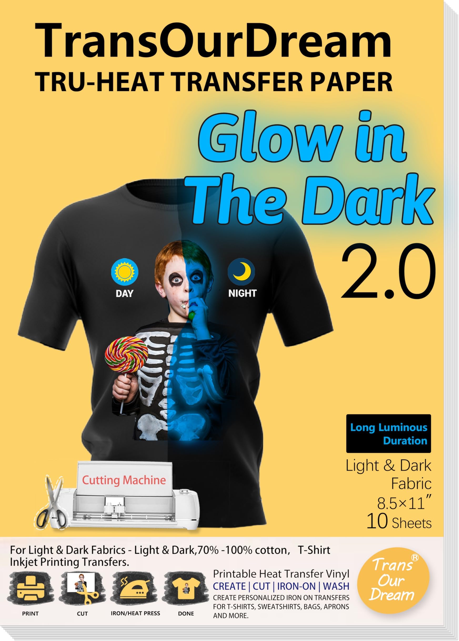 PPD Bulk of 300 Inkjet IronOn Dark T Shirt Transfers Paper