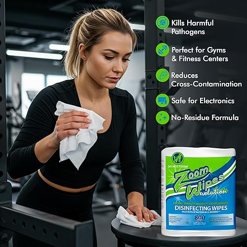 Miniatura 3 de Zoom Evolution, toallitas desinfectantes para desinfectar y limpiar superficies y equipos, toallitas de limpieza antibacterianas registradas por la