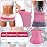 Geyoga Waist Trimmer Sweat Waist Trainer Wrap Stomach Wraps for Women Bodybuilding (XXXL,Light Pink Inner)