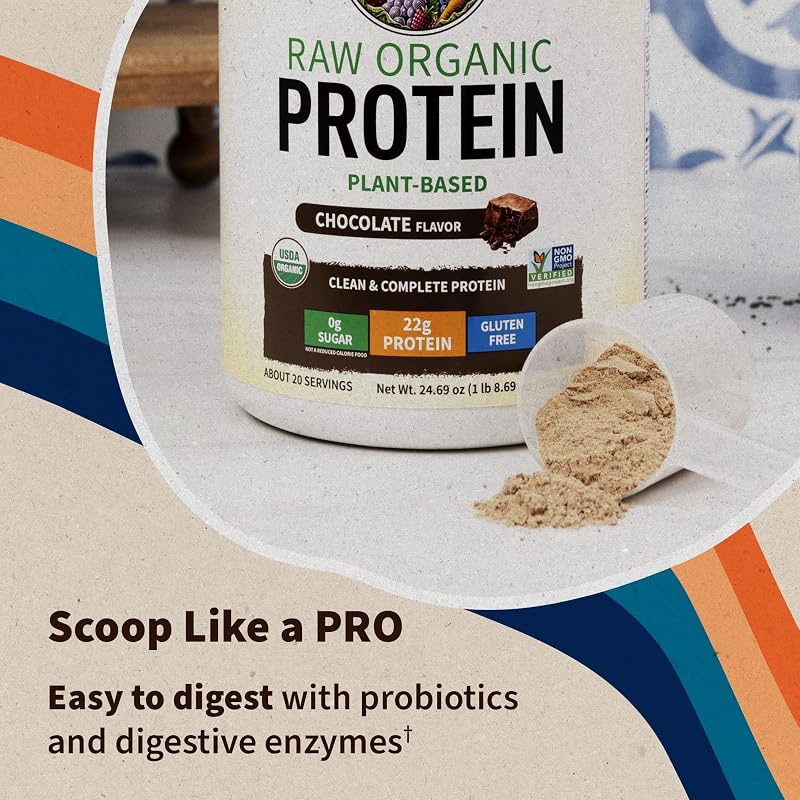 Garden of Life Raw Organic Protein Powder, Vegan, Chocolate, 20 Servings image 7