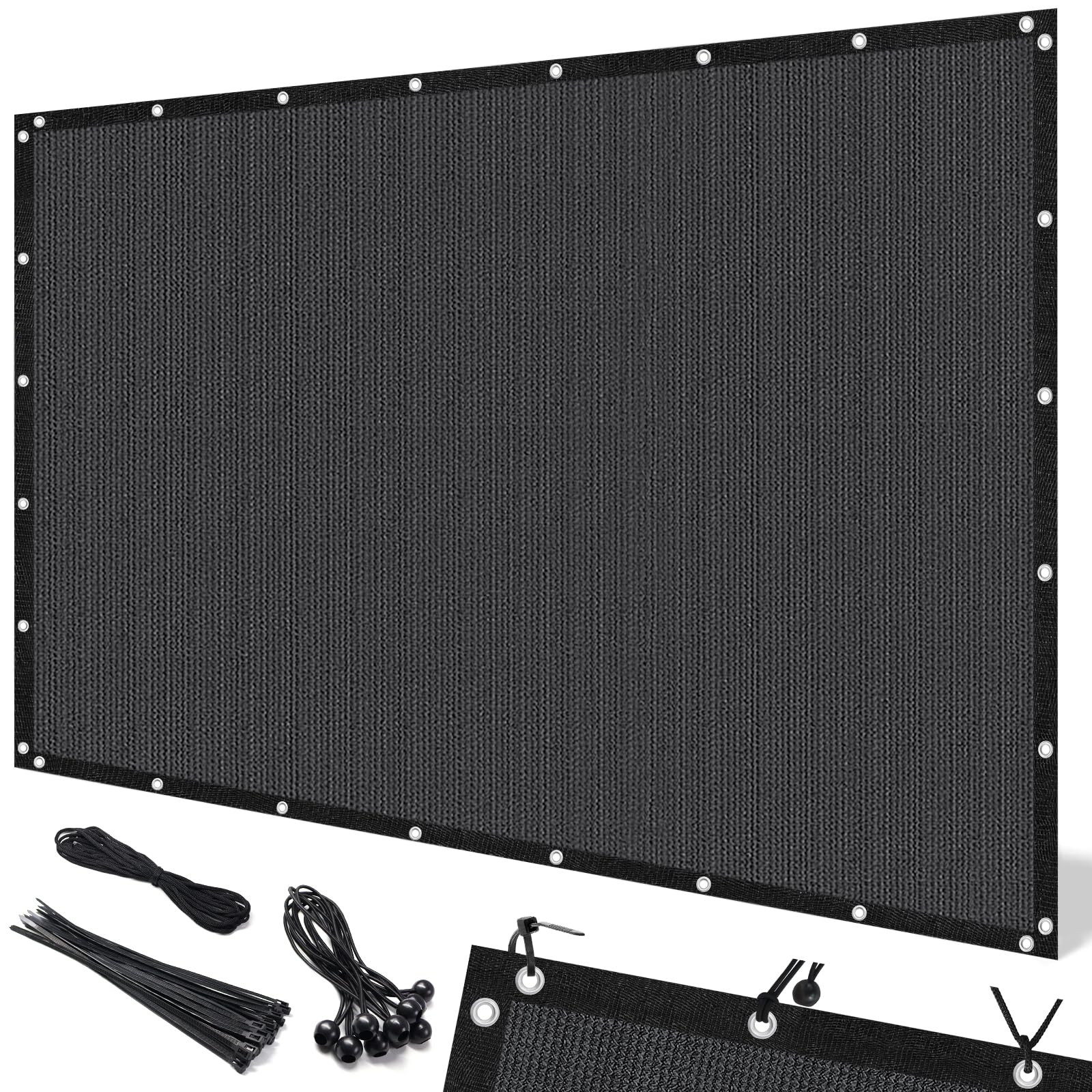 Artpuch Pergola Shade Cover with Grommets 10x12 FT 90% UV Block Outdoor Sun Shade Cloth Privacy Screen for Patio (Customized Available) Dark Grey