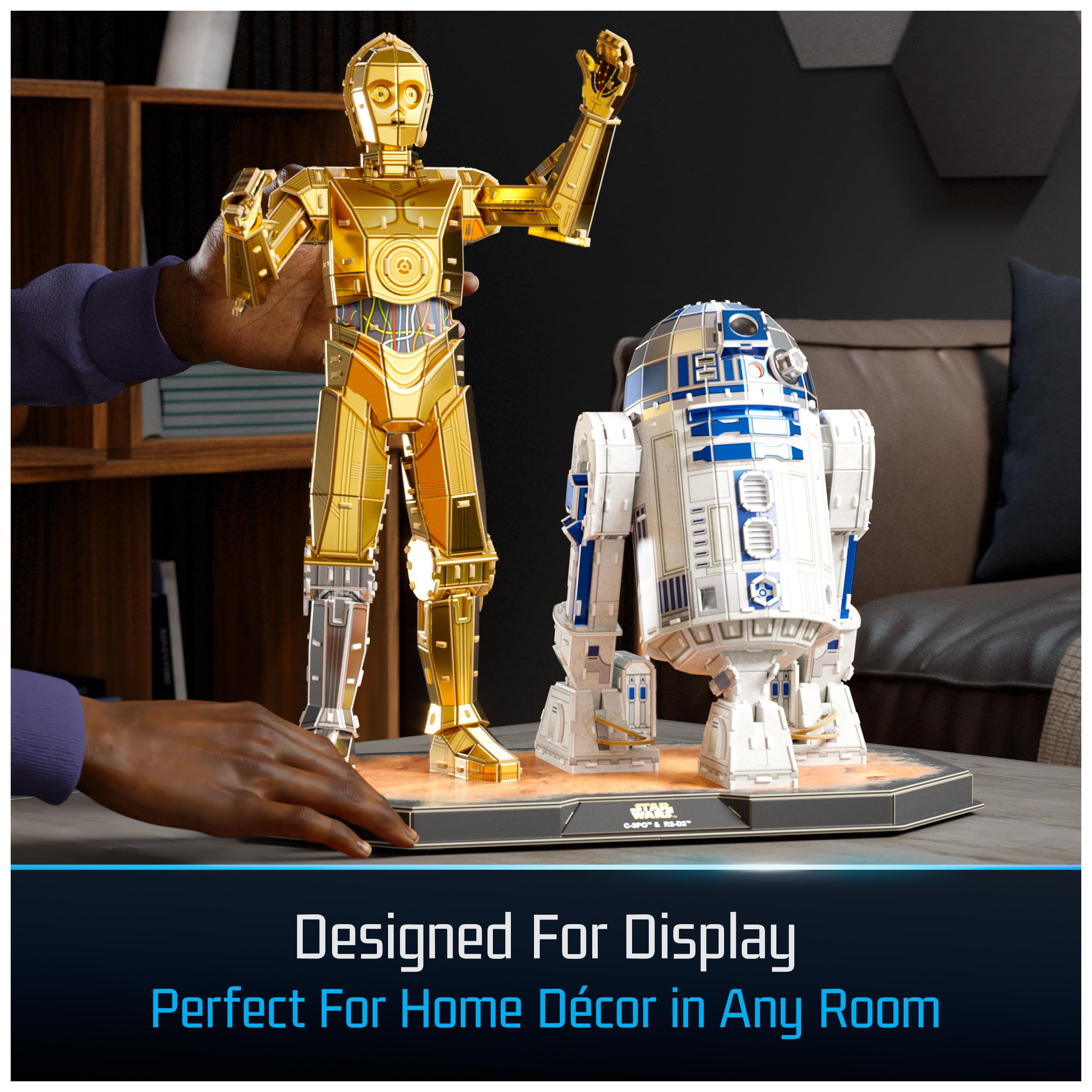 Amazon.com: 4D Build, Star Wars C-3PO & R2-D2 3D Model Kit with