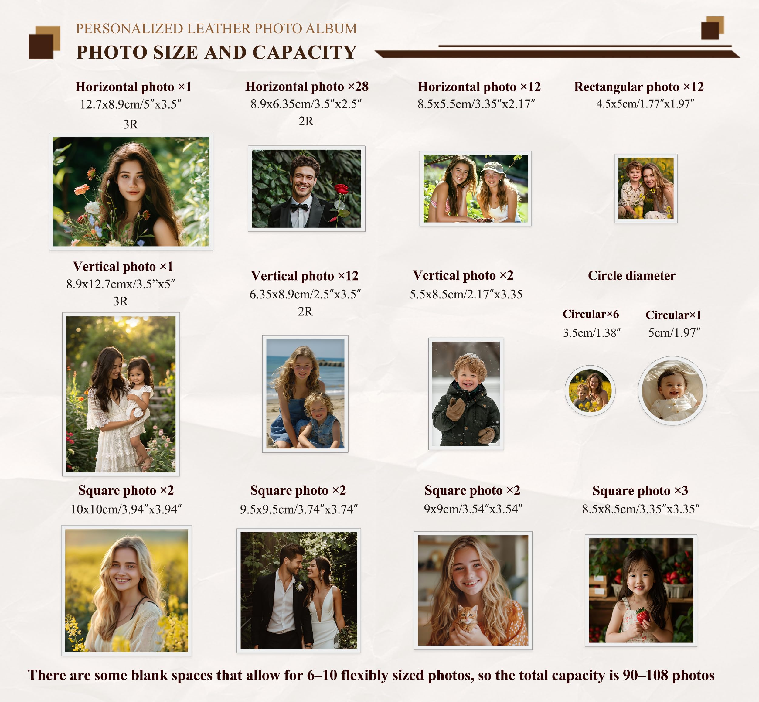 Ręcznie wykonany album fotograficzny z prawdziwej skóry, do scrapbookingu, interaktywna książka pamiątkowa 3D, na ślub, dziecko, zdjęcia rodzinne (podróż, rocznica, prezent urodzinowy) - D.Brown