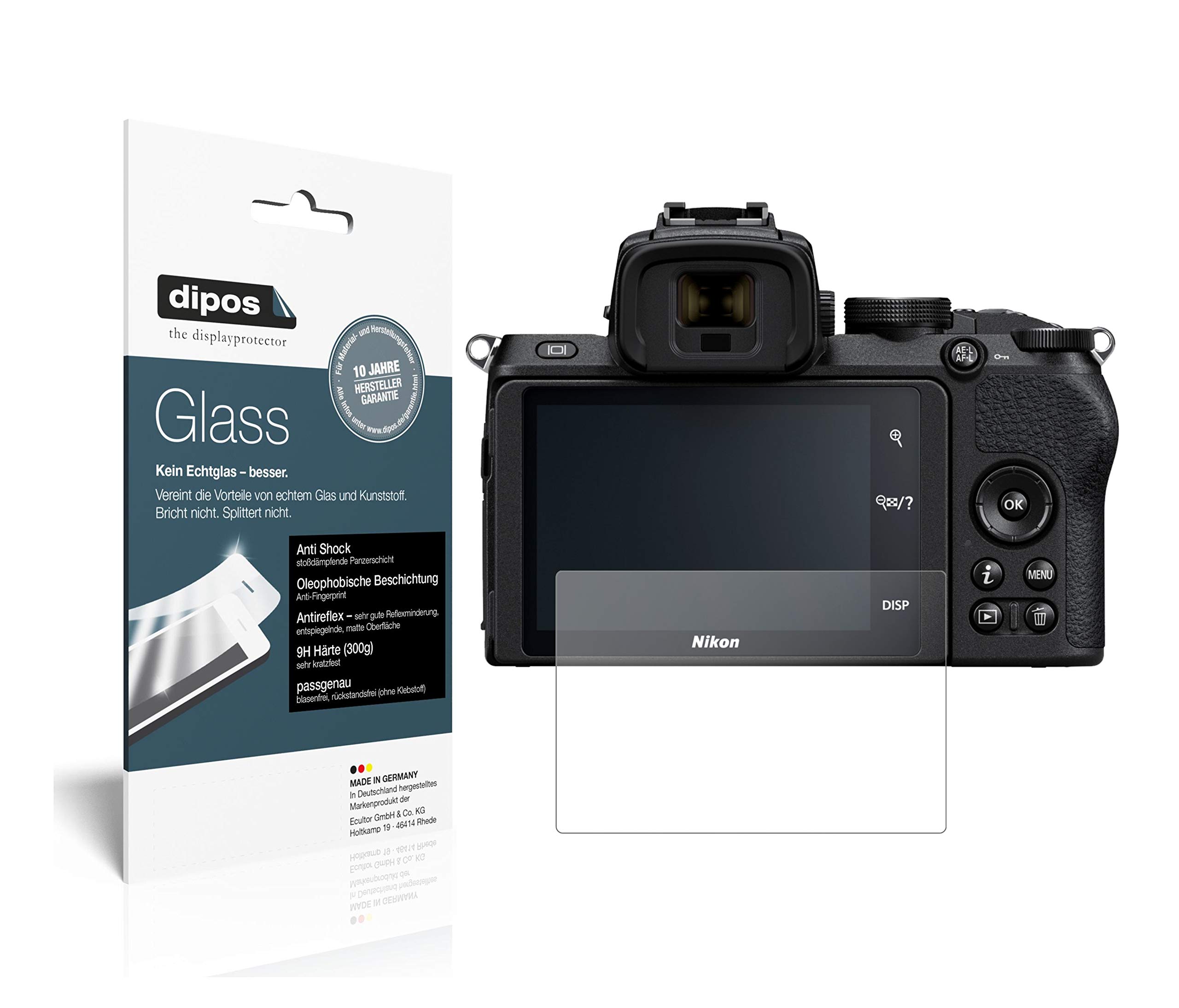 Slabo 4 Pellicole Protettive Per Display Nikon Z 50, Antigraffio E Anti-Riflesso, Made In Germany