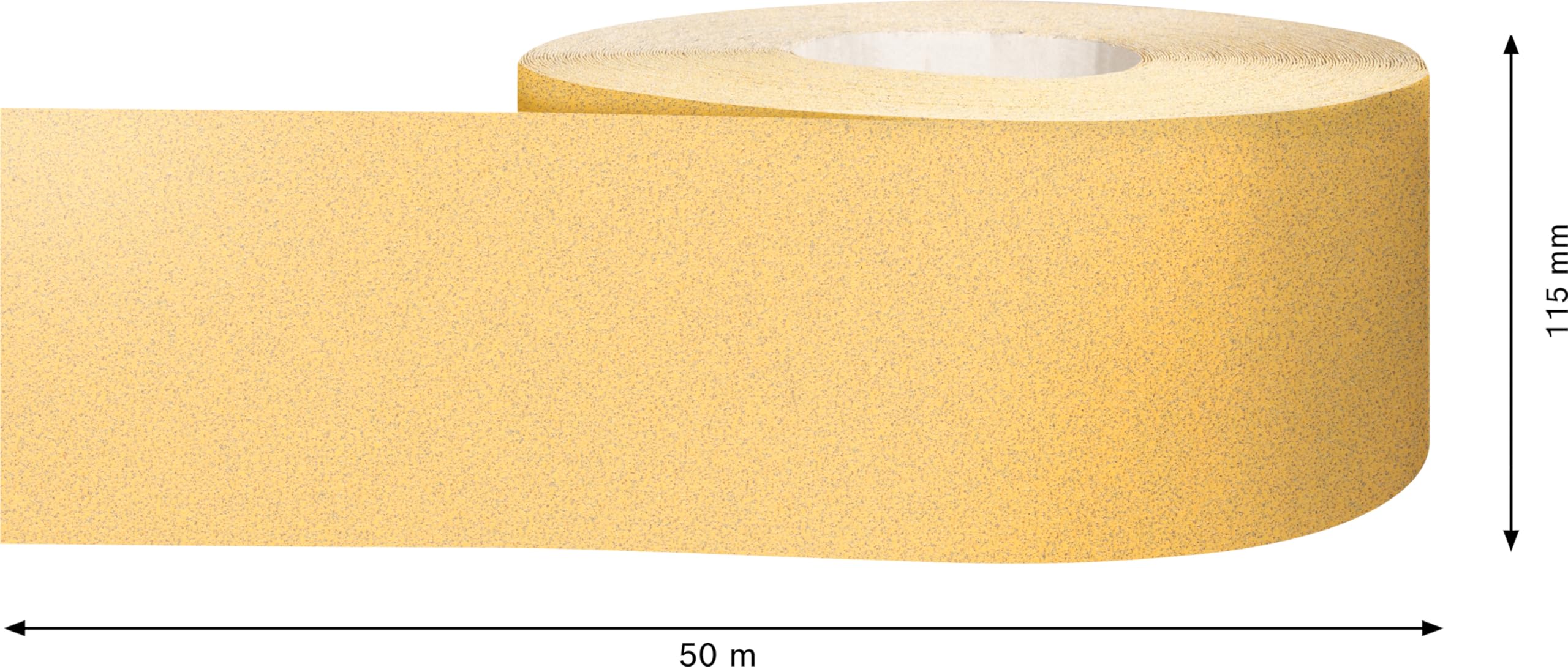 Bosch Accessories 1x Carta abrasiva in rotoli Expert C470 (per Legno duro, Vernice su legno, Larghezza 115 mm, Lunghezza 50 m, Grana 80, accessorio Levigatura manuale)