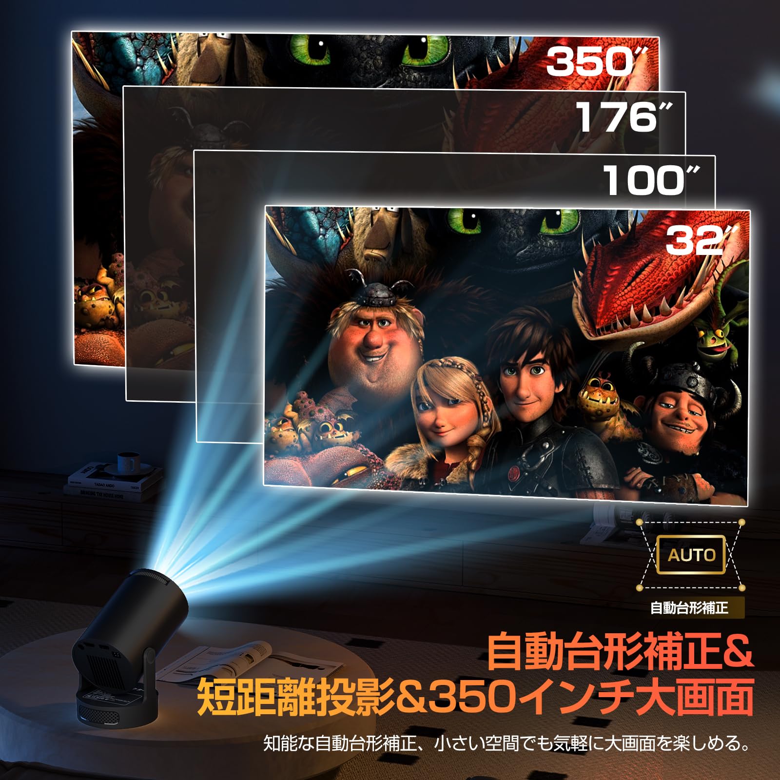 Amazon.co.jp: Philoent プロジェクター 家庭用 超小型 【2026
