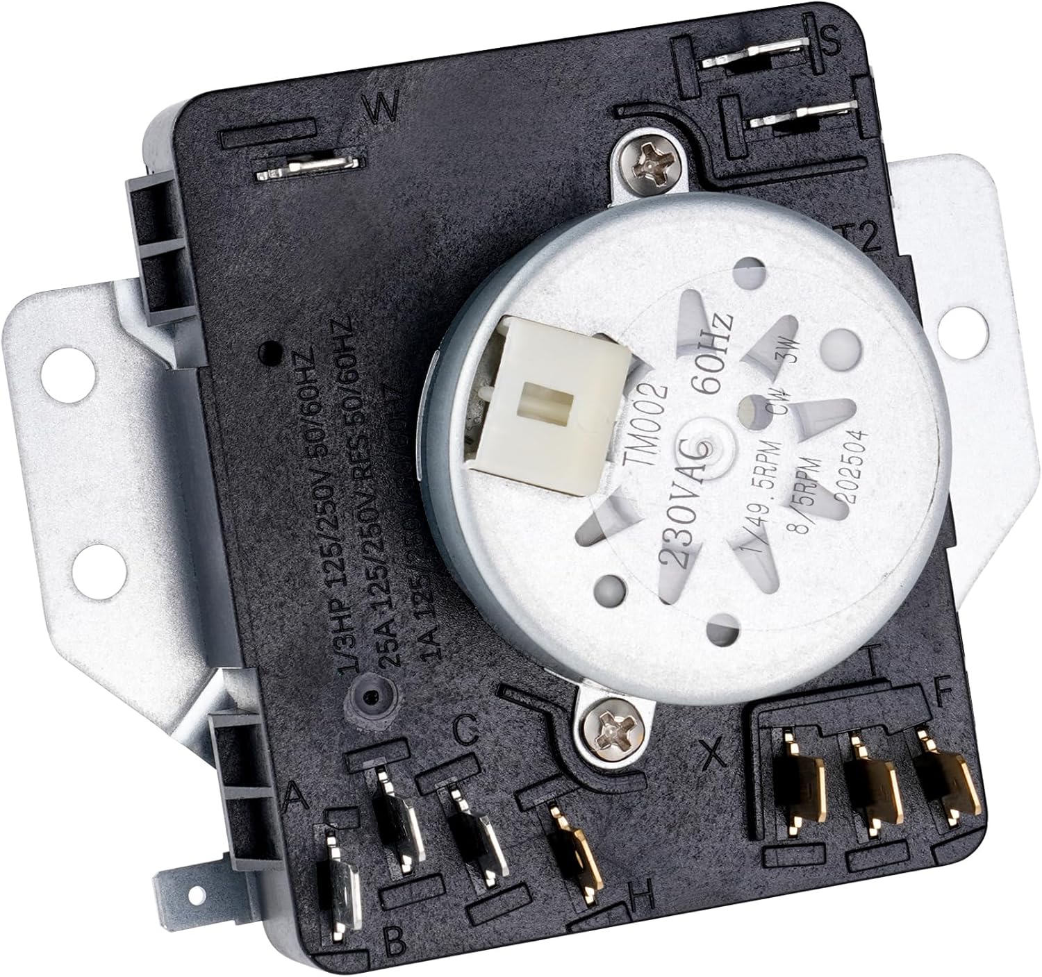 Dryer Timer for Maytag MEDC215EW1, Whirlpool WED4815EW1, WED4800XQ0, WED5100VQ1, WED4950HW0, WED4800BQ1, WED5200VQ1 Replacement.