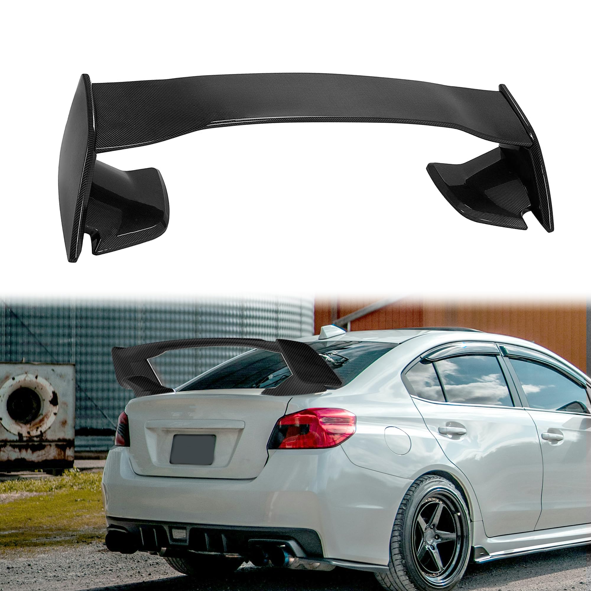 Amazon | KUAFU リアトランクスポイラーウィング 2015-2021 スバル WRX
