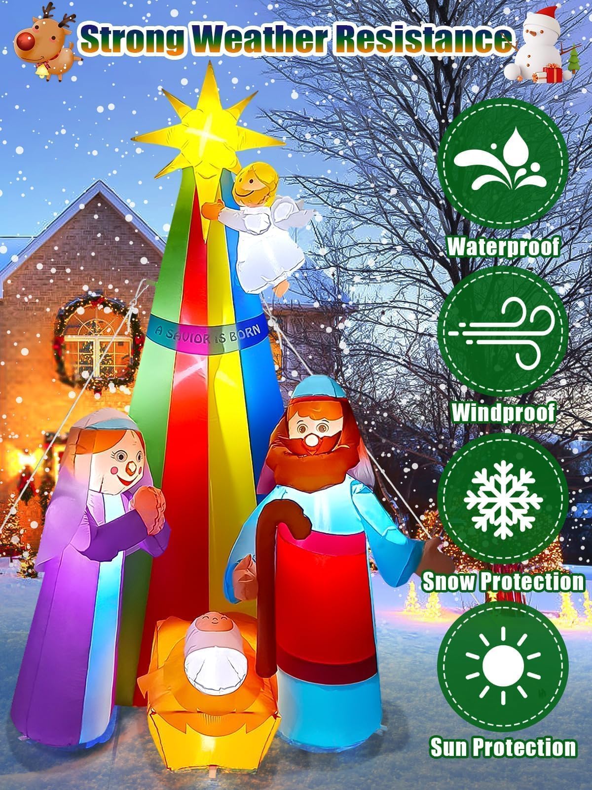 Kalolary 7FT Christmas Inflatables Outdoor Decorations - Image 4