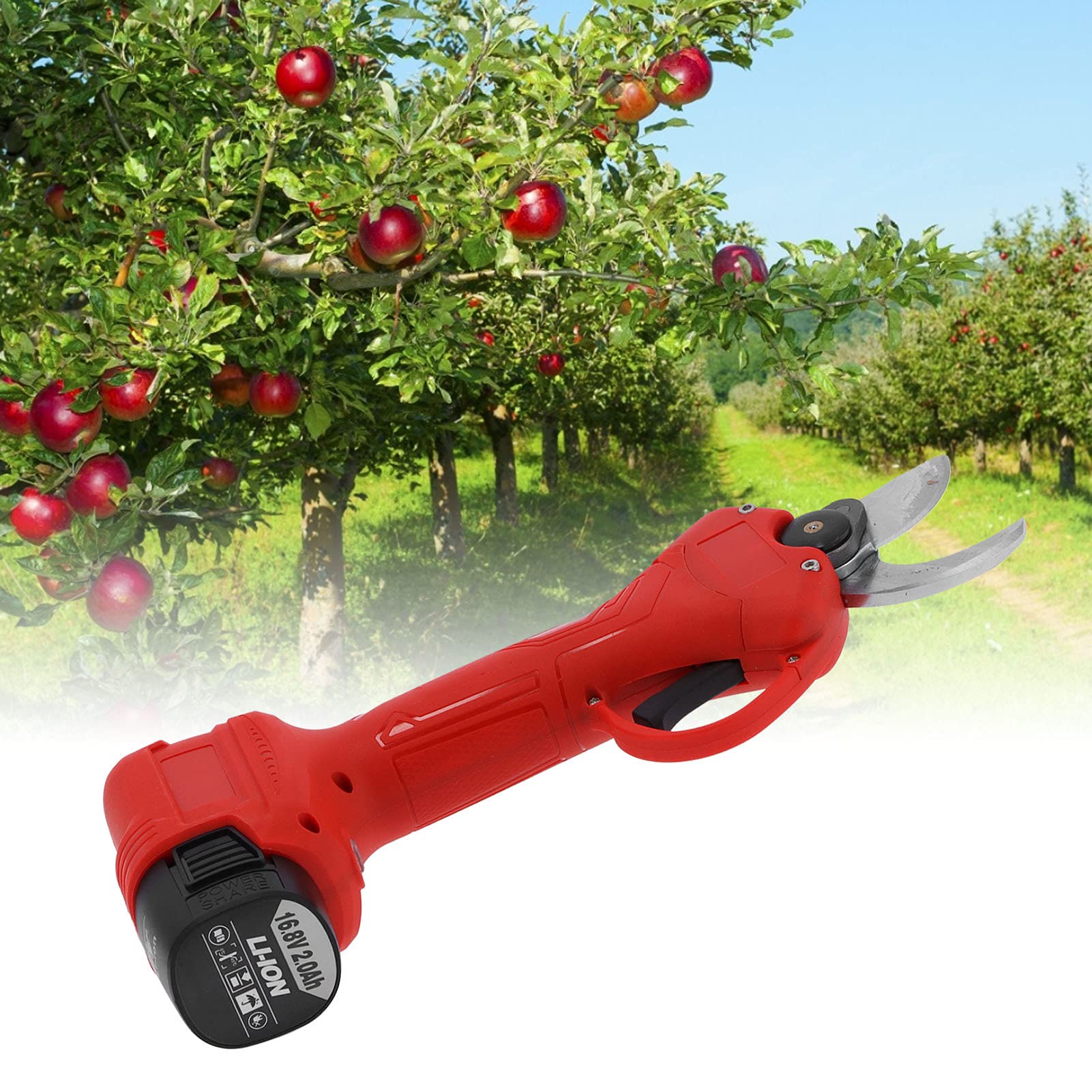 Cesoie da potatura a batteria al litio senza fili per la manutenzione di frutteti e giardini - con lama in acciaio al carbonio SK5 - Potatore elettrico ricaricabile per rami di