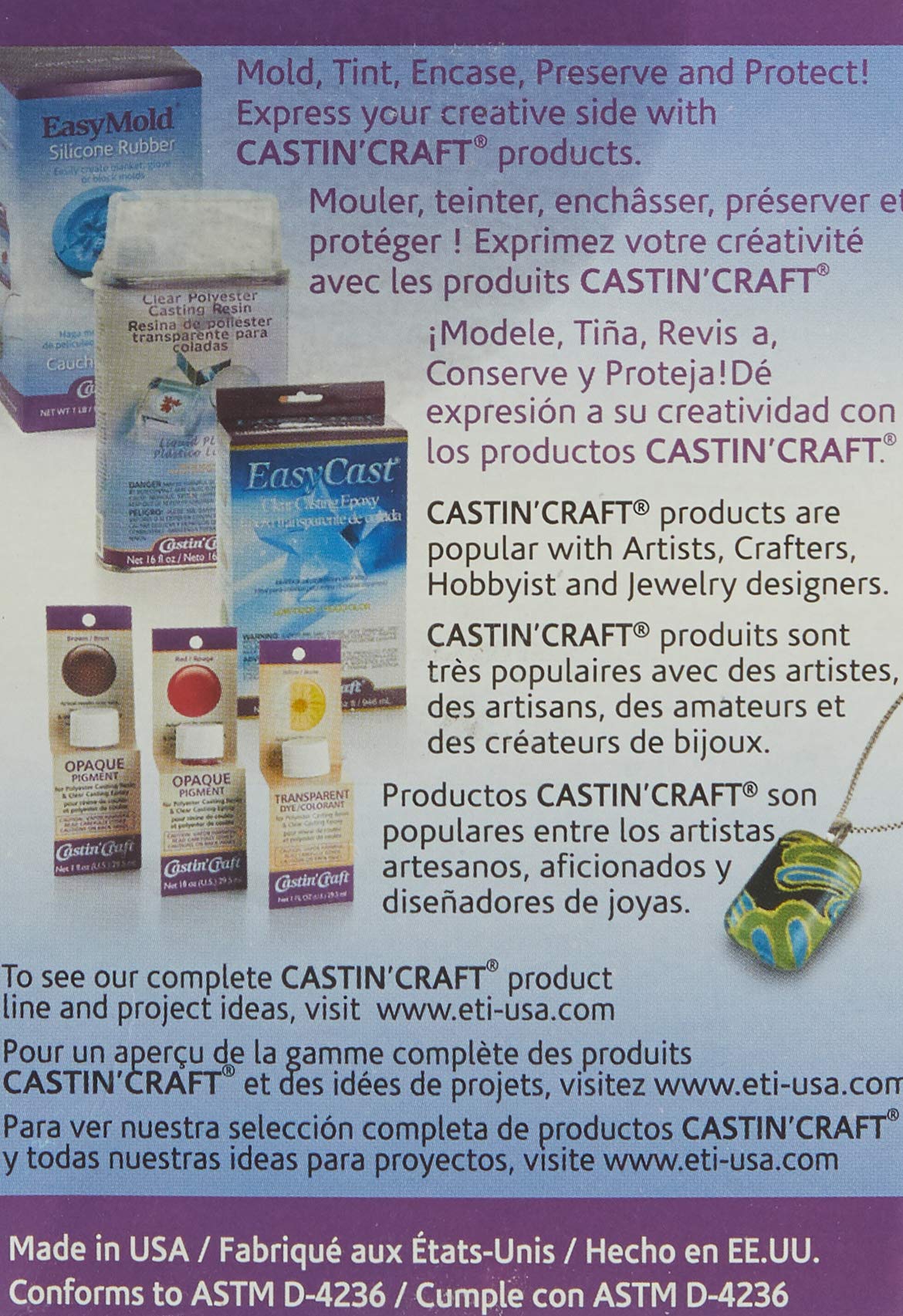 Easy Mold Silicone Molding Putty for Casting and Jewelry Making, 1/2