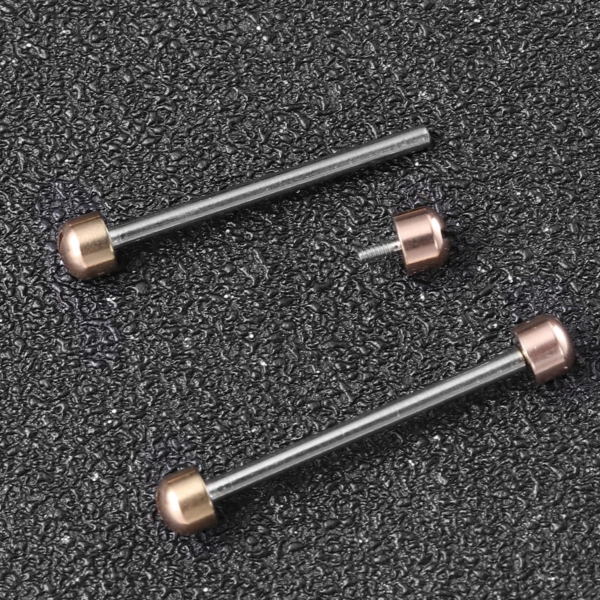 2 Varillas de Tornillo Fácil Instalación para Correa de Reloj de Metal Accesorio para Relojeros y Reparación de Pulseras, Diámetro Interior 20mm