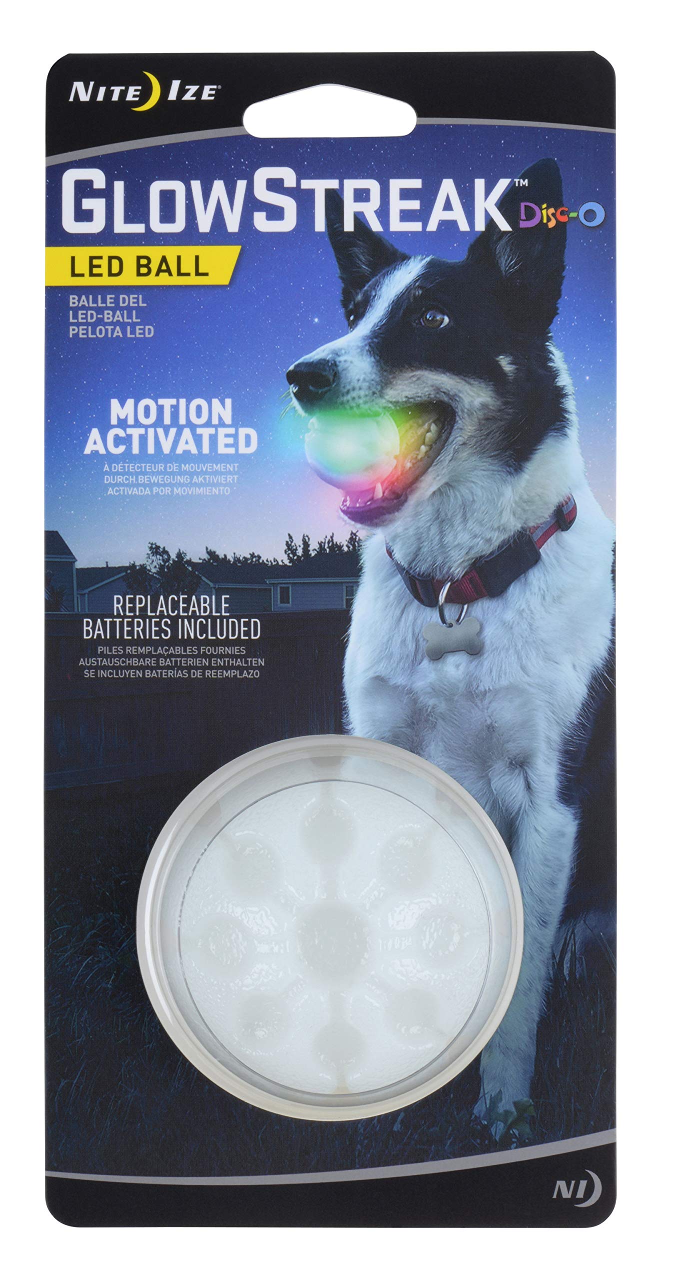 flashing light dog ball