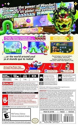 Super Mario Bros.TM Wonder - Nintendo Switch (US Version)