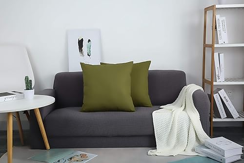 Miniatura 7 de TangDepot - Funda de almohada hecha a mano 100% lona de algodón, Olive Green