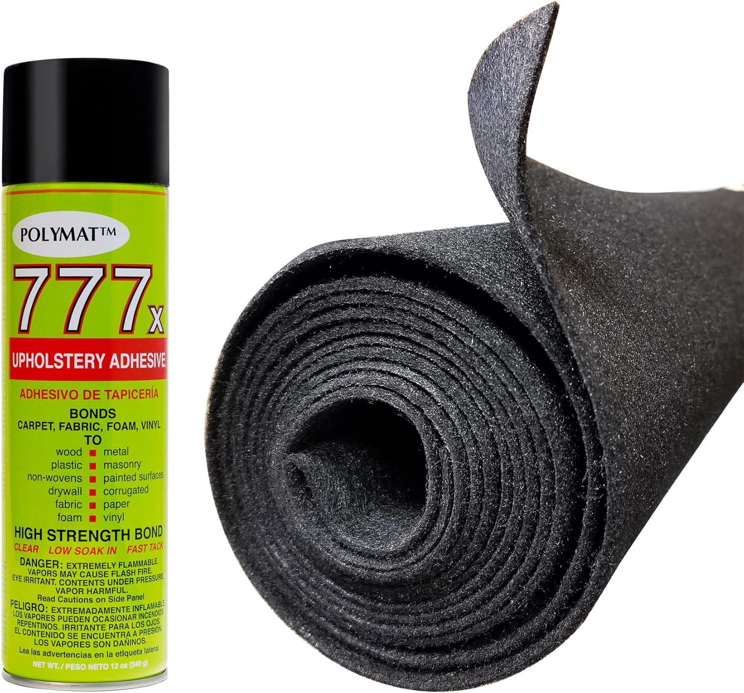 2 Polymat 797 Hi Temp Spray Glue Bond Auto vinyl, headliners, hood, Headliner Adhesive