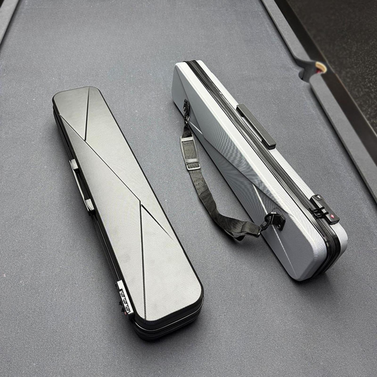 LOVIVER Étui Rigide pour Queues de Billard, Boîte de Transport pour Le Rangement et Le Transport, étui de Transport étanche pour Queues de Billard avec Bandou