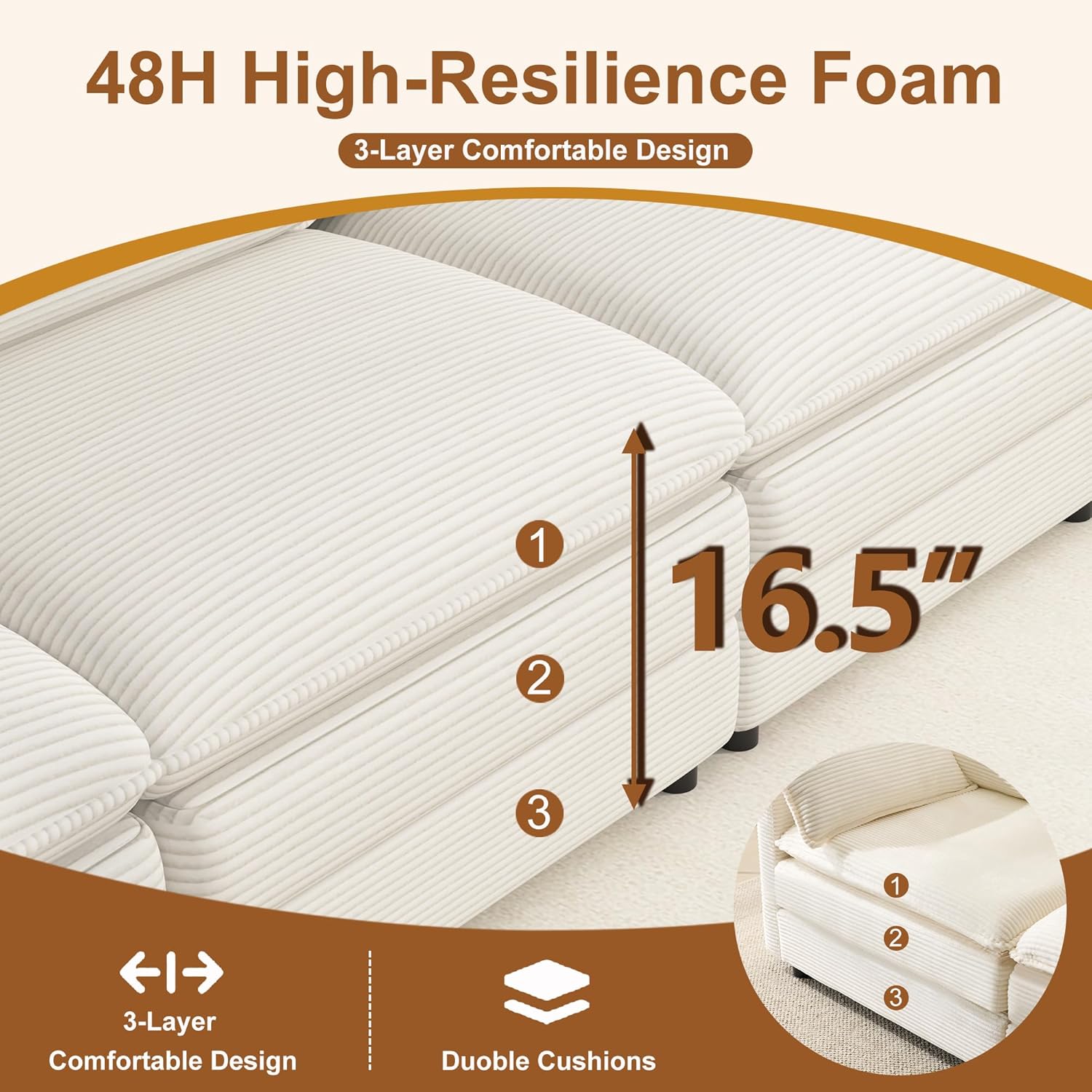 66" Chenille Loveseat Sofa, Modern Deep Seat Small Couch with Soft Cushions, Fabric Loveseat Easy Assembly for Apartment Living Room Bedroom