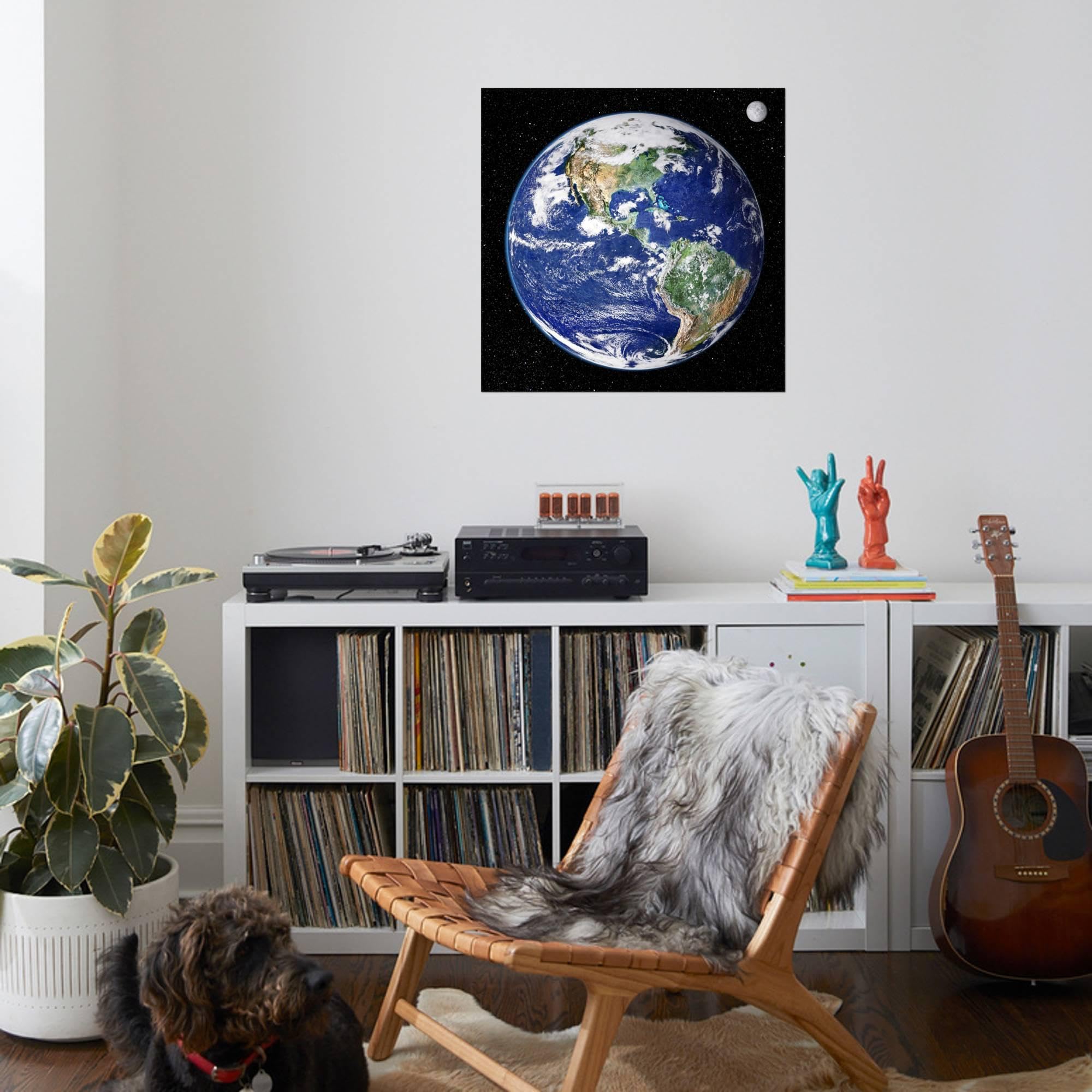 Amazon.co.jp: AllPosters 壁写真プリント 宇宙からの地球、衛星画像