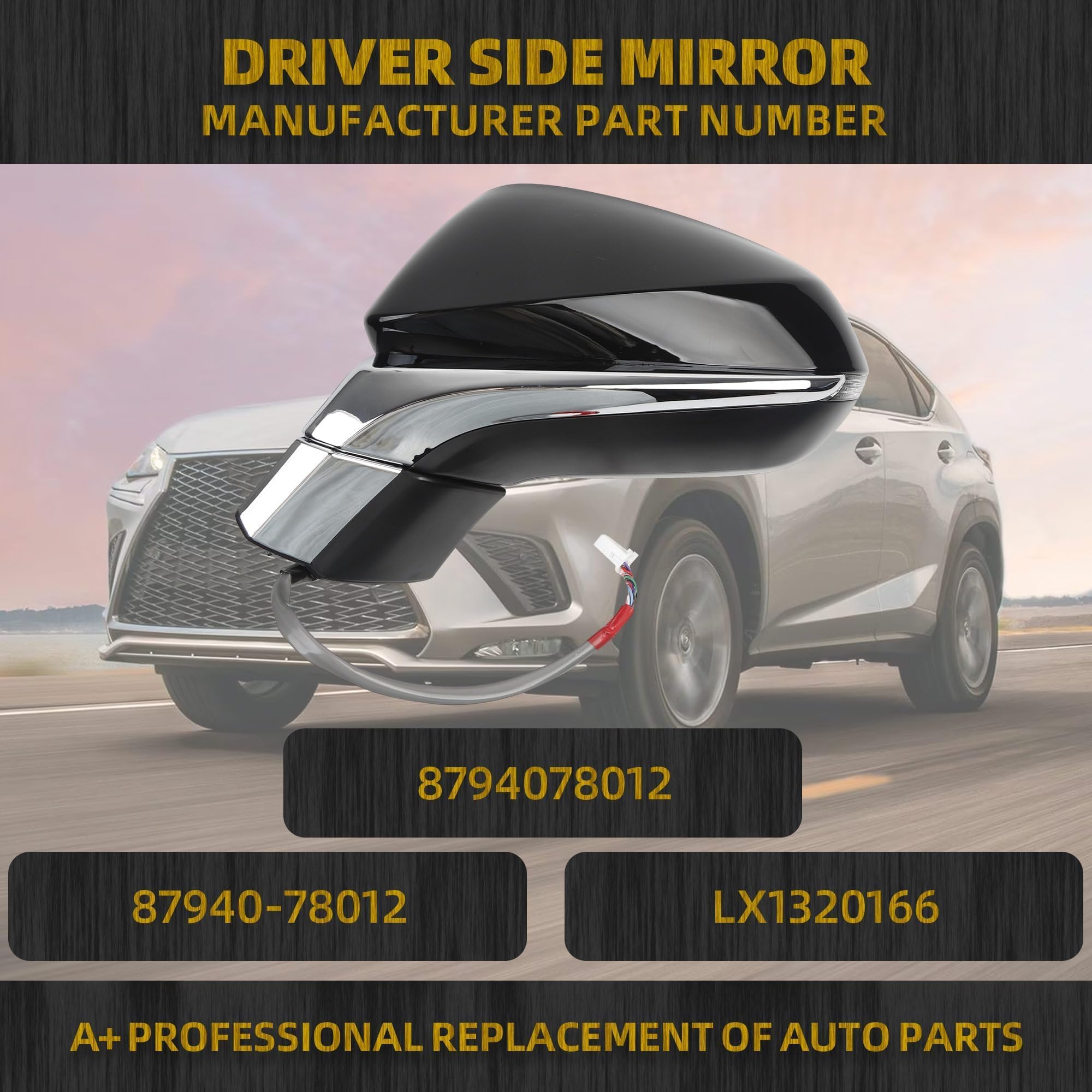 Amazon.com: Dasbecan Left Driver Side Door Mirror Compatible with