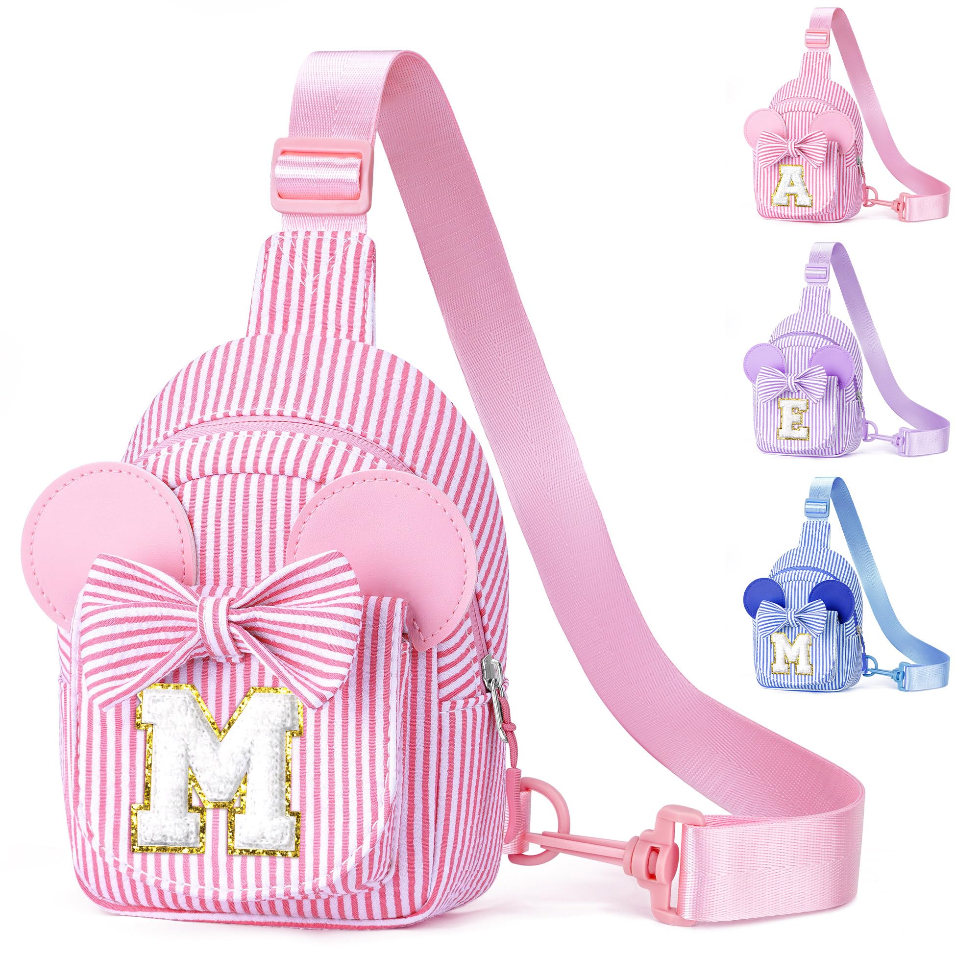 YOOLIFE Birthday Gifts for Kids Girls, Initial Sling Bag Purse for Girl Kid