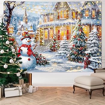 クリスマス 壁掛け 特大サイズ Amazon.co.jp: Shiny Flower クリスマスタペストリー クリスマスツリー