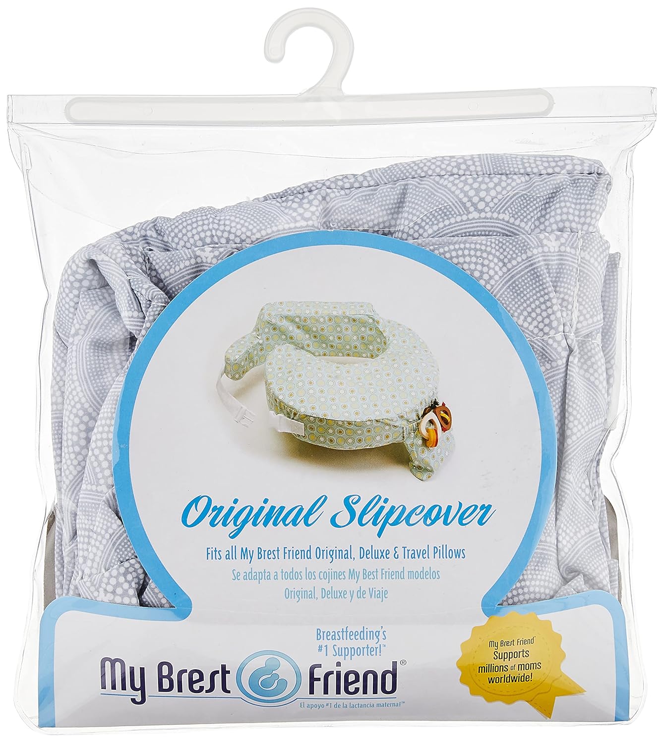 My Brest Friend Original Nursing Pillow with Cover for Breastfeeding Support