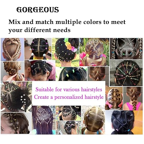 Miniatura 4 de 1000 bandas elásticas pequeñas transparentes para el cabello, coleta de caballo, ligas elásticas para el pelo del bebé, para mujeres y niñas