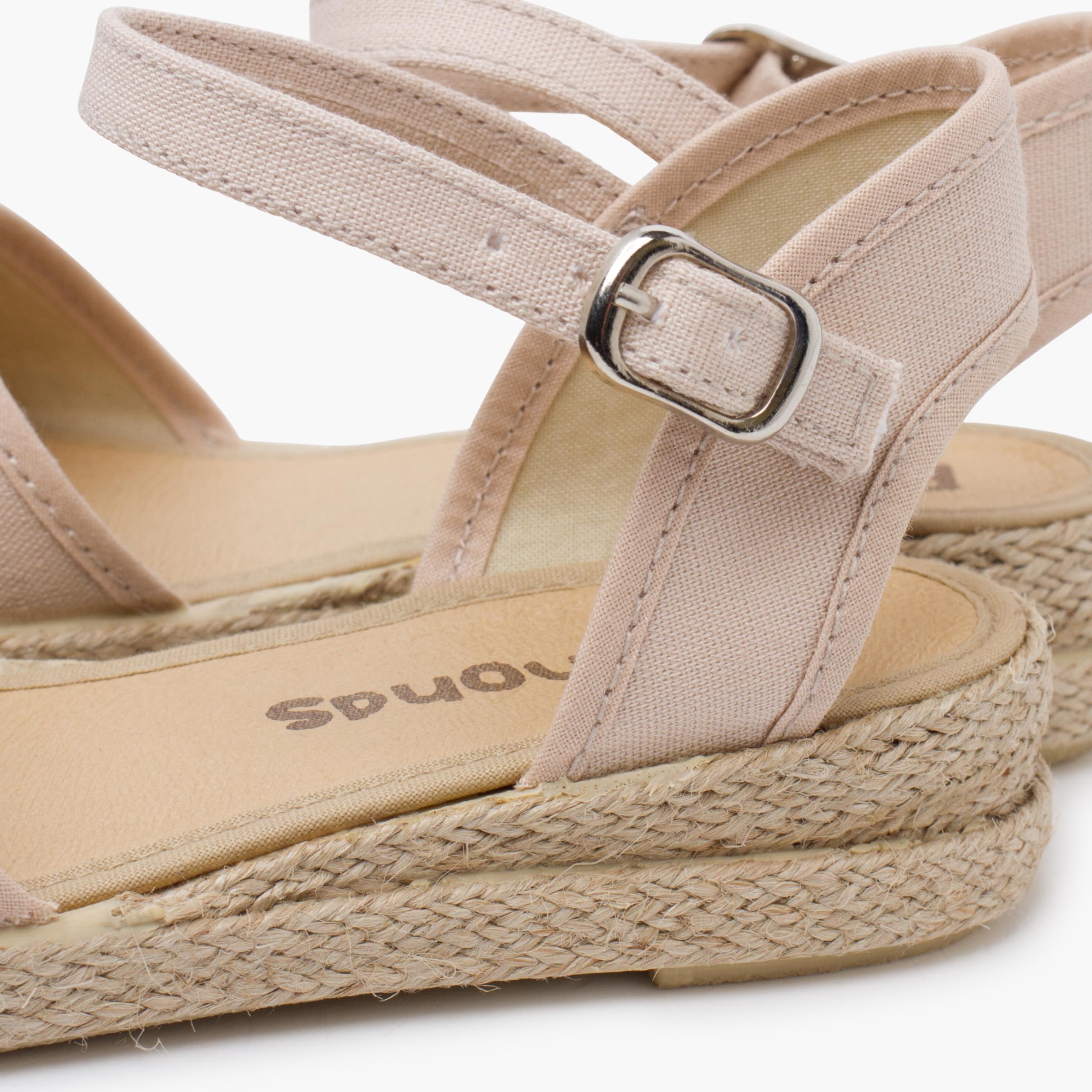 Pisamonas Keilabsatz-Espadrilles Aus Feinem Leinen