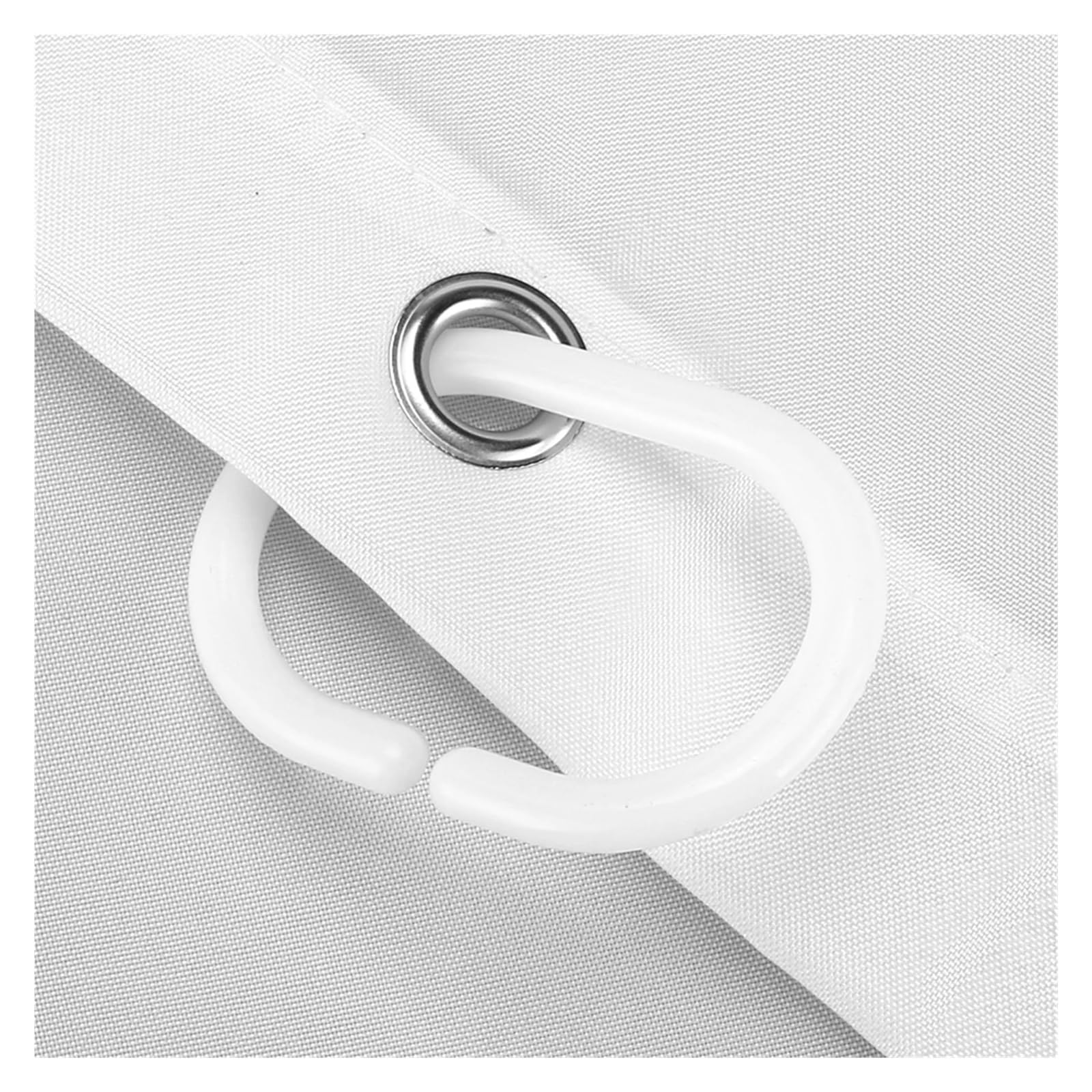 Cortina de ducha impermeable de 180 x 230 cm, tela gruesa, calidad hotelera, color blanco, ideal para bañera, resistente al moho, diseño elegante, cubierta de privacidad, duradera y elegante
