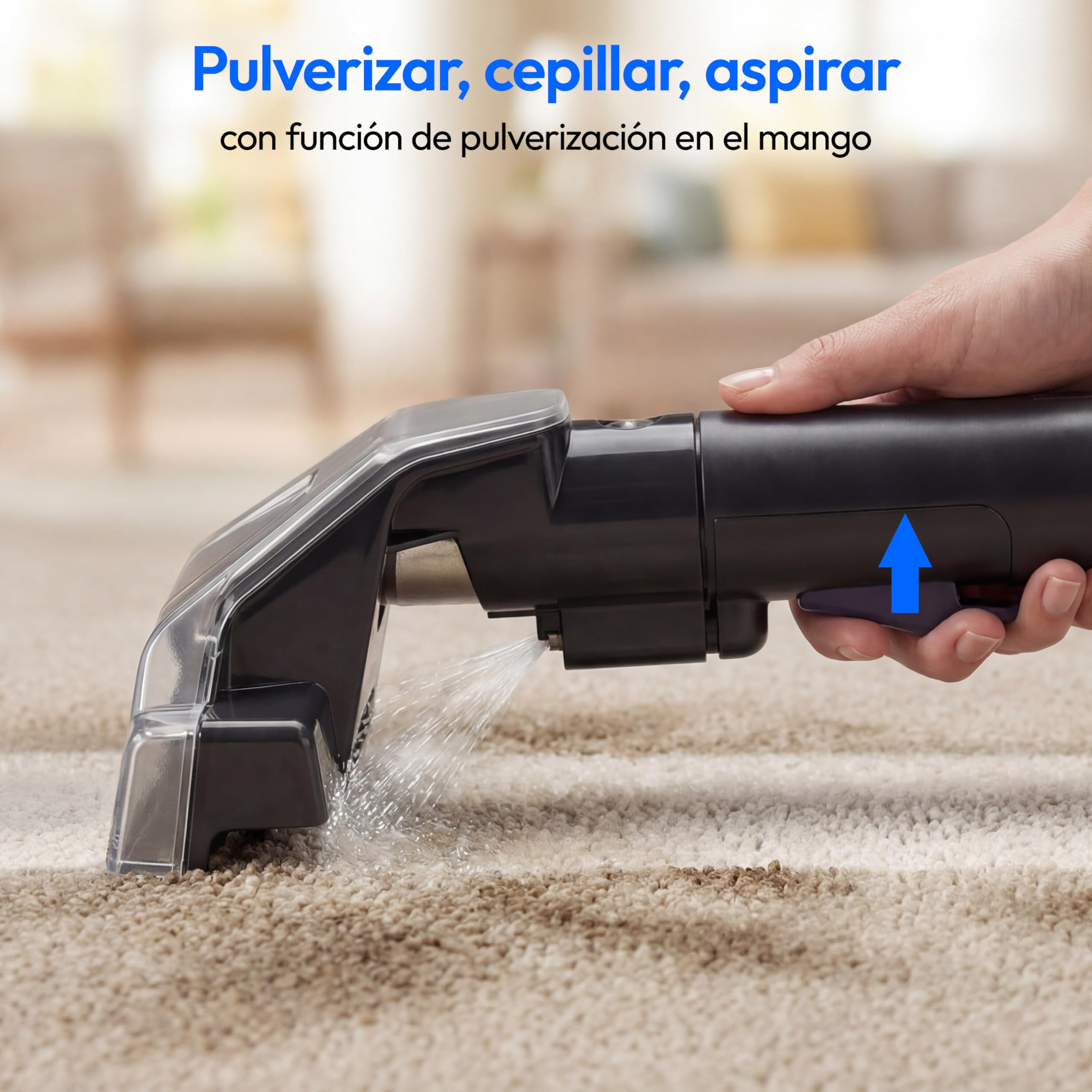 MEDION E10 UC Polsterreiniger Gerät Waschsauger (Nasssauger für Polster Teppiche Autositze, 750 Watt, Frisch und Schmutzwassertank, Fenster-Aufsatz, MD100122)