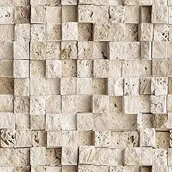 Papel de Parede Adesivo Autocolante Lavável Estilo Pedra Tijolinho Estilo 3D 1.50 Metros