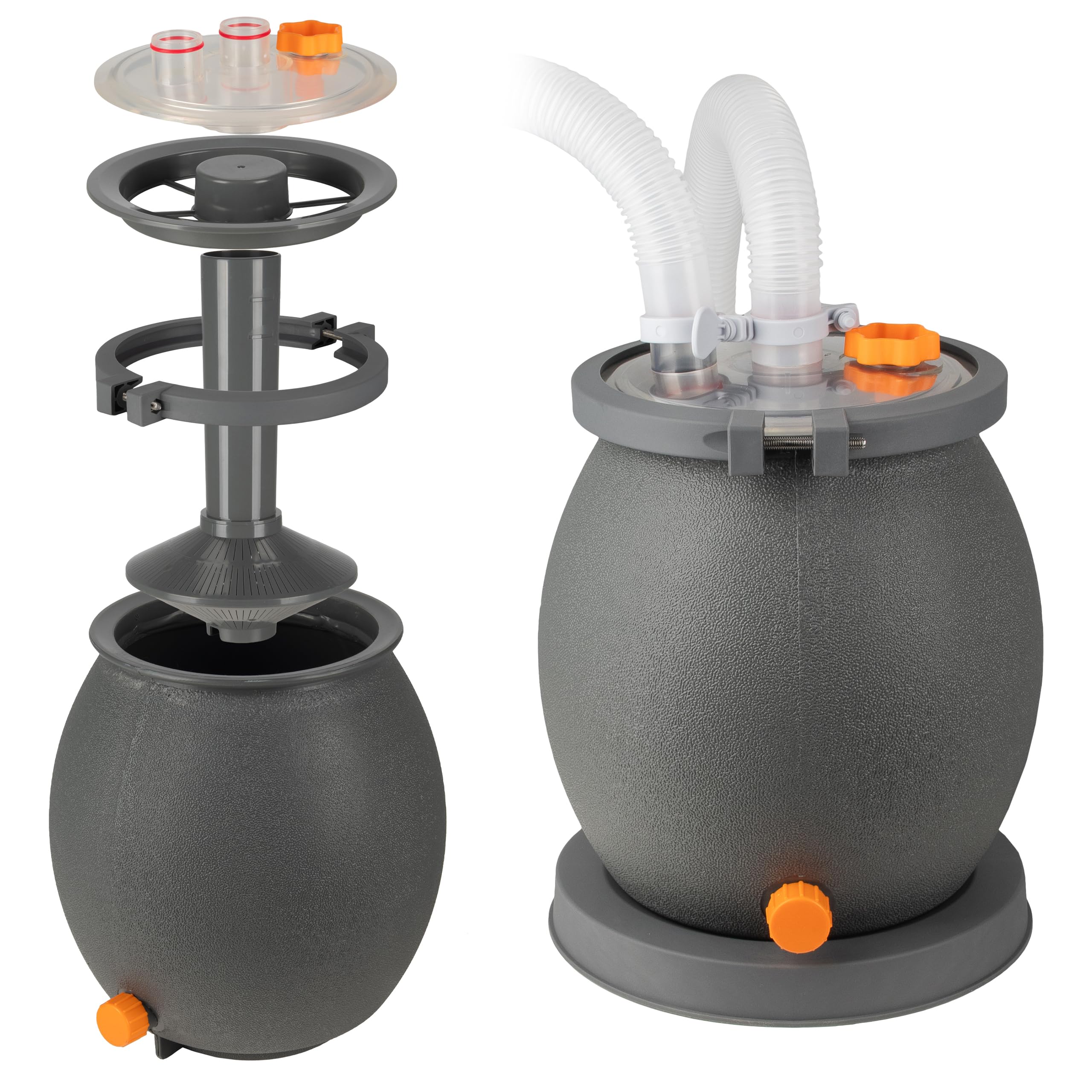 COIL Pool-Filterpumpe Sandpumpe, Sandfilter für schwimmbäder, Filterpumpe, Förderleistung: 4542 l/h, Leistung: 100W, Spannung: 220–240 V
