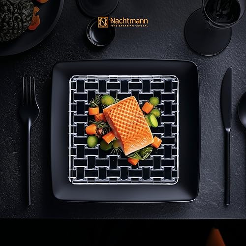 Miniatura 5 de Nachtmann Bossa Nova Collection - Plato de vidrio, 5.5 pulgadas, hecho de cristal transparente, plato para servir pasteles, postres, diseño de