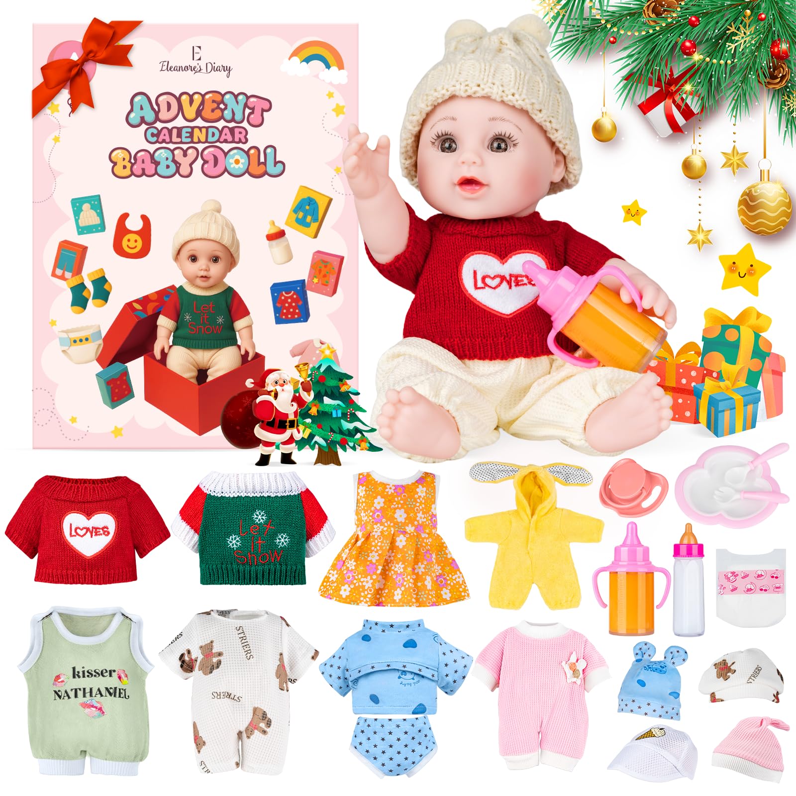 男の子100秋冬まとめ売り30点　baby doll他　A Amazon.com: Baby Doll 2025 Advent Calendar Gifts, Eleanore's Diary